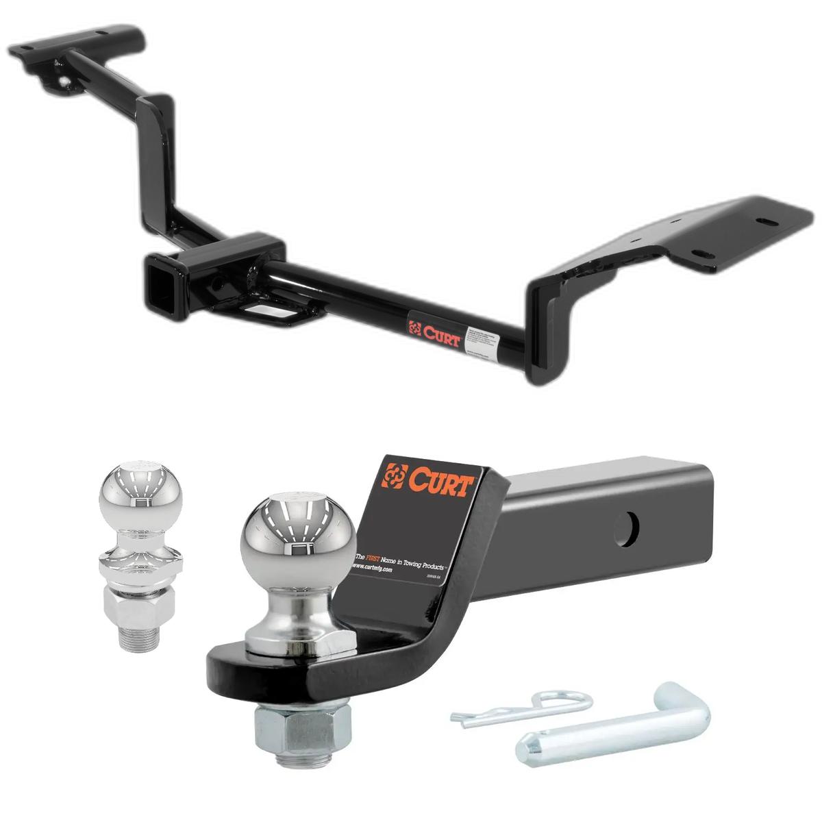 2009-2020 Ford Flex With Dual Exhaust CURT Class 3 Trailer Hitch, 2" Receiver + 2" Ball + 1-7/8" Ball Kit thumbnail 0