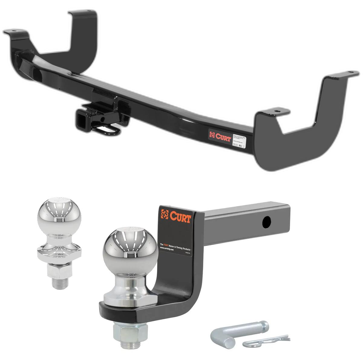 2000-2006 Lincoln LS All Class 2 Trailer Hitch, 1-1/4" Receiver + 2" Ball + 1-7/8" Ball Kit thumbnail 0
