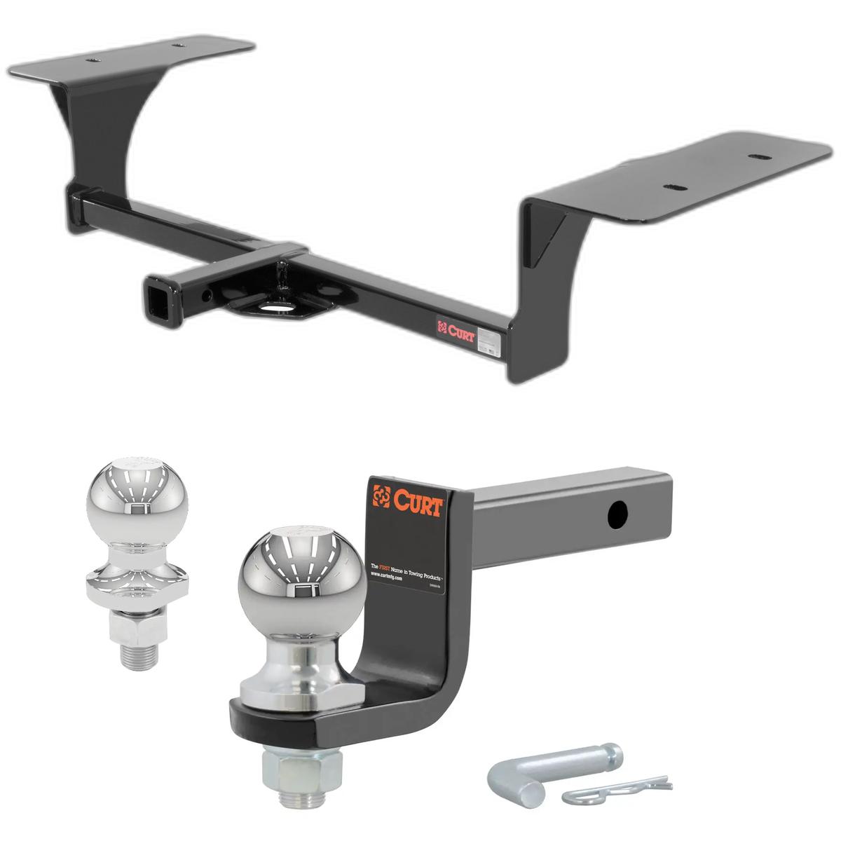 2009-2014 Nissan Maxima All Class 1 Trailer Hitch, 1-1/4" Receiver + 2" Ball + 1-7/8" Ball Kit thumbnail 0