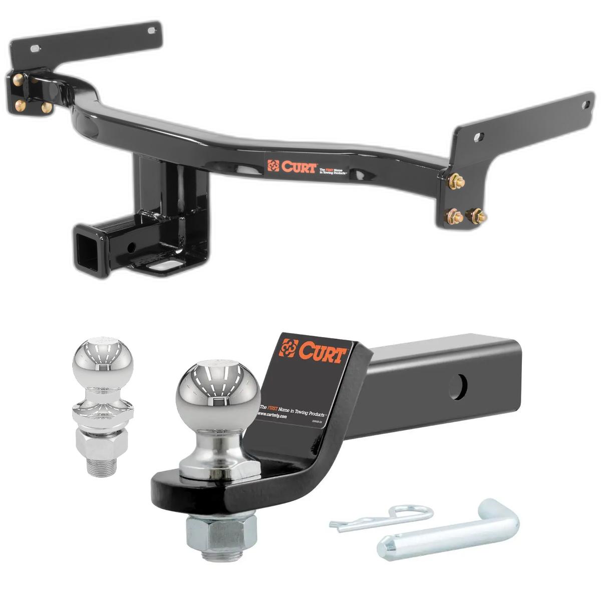 2016-2019 Lincoln MKC Select CURT Class 3 Trailer Hitch, 2" Receiver + 2" Ball + 1-7/8" Ball Kit thumbnail 0