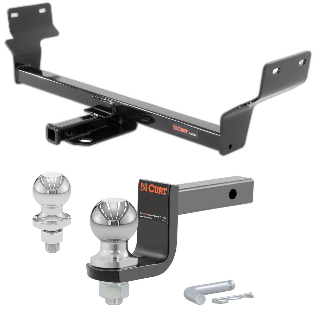 2015-2017 Chrysler 200 All Class 1 Trailer Hitch, 1-1/4" Receiver + 2" Ball + 1-7/8" Ball Kit thumbnail 0