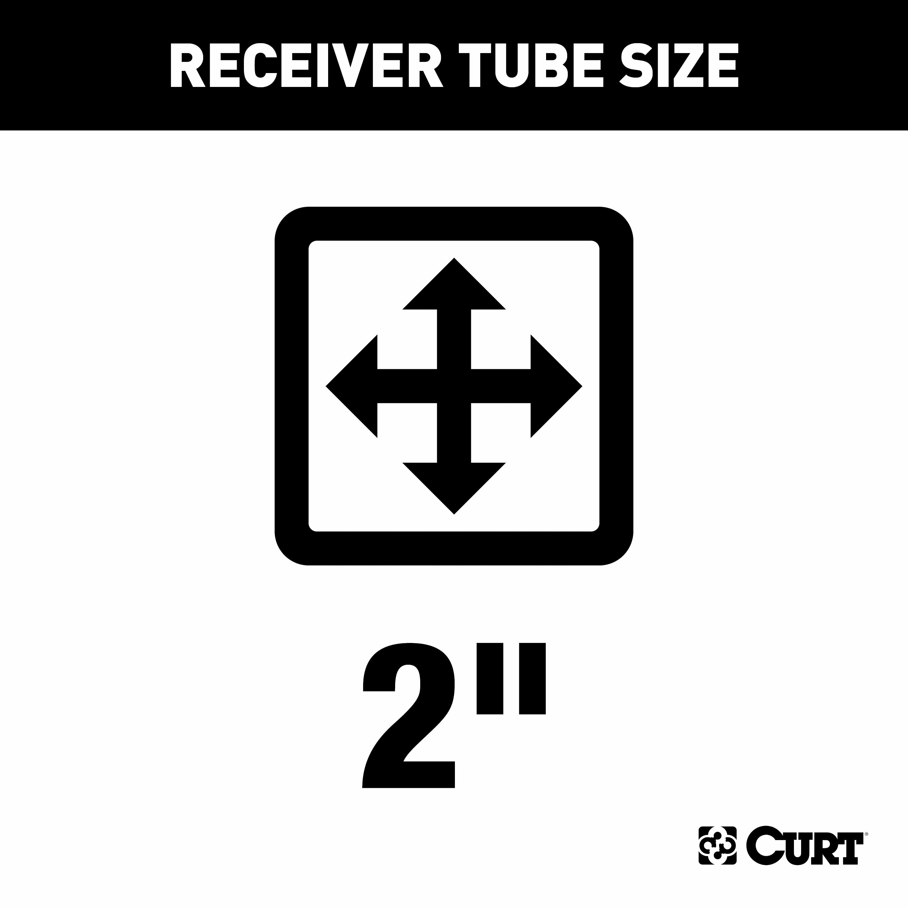 1999-2004 GMC Sierra 2500 10" drop bumper or Tommy Gate lift CURT Class 3 Hitch, 2" Receiver + 2" Ball + 1-7/8" Ball Kit thumbnail 8