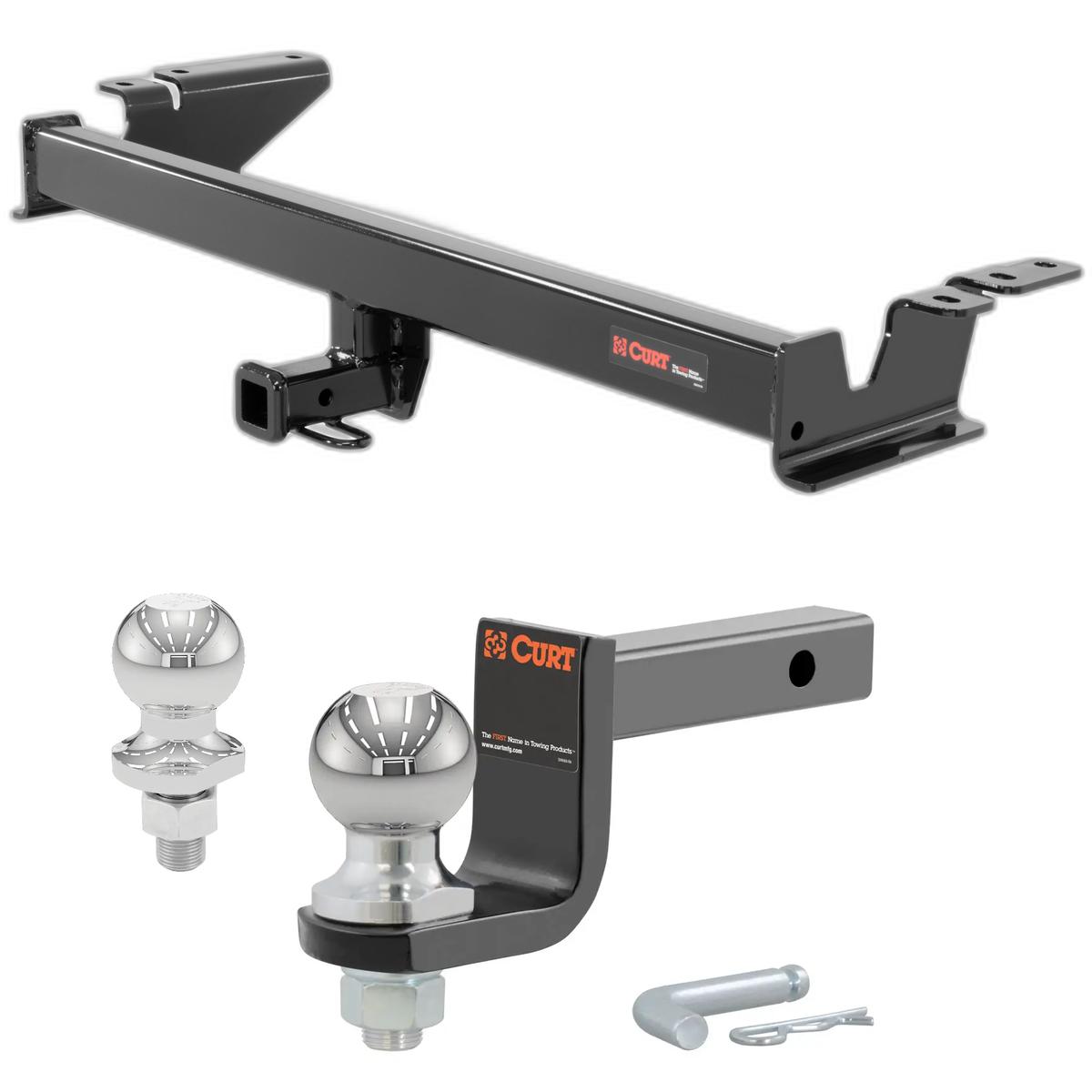2016-2022 Chevrolet Spark All Class 1 Trailer Hitch, 1-1/4" Receiver + 2" Ball + 1-7/8" Ball Kit thumbnail 0