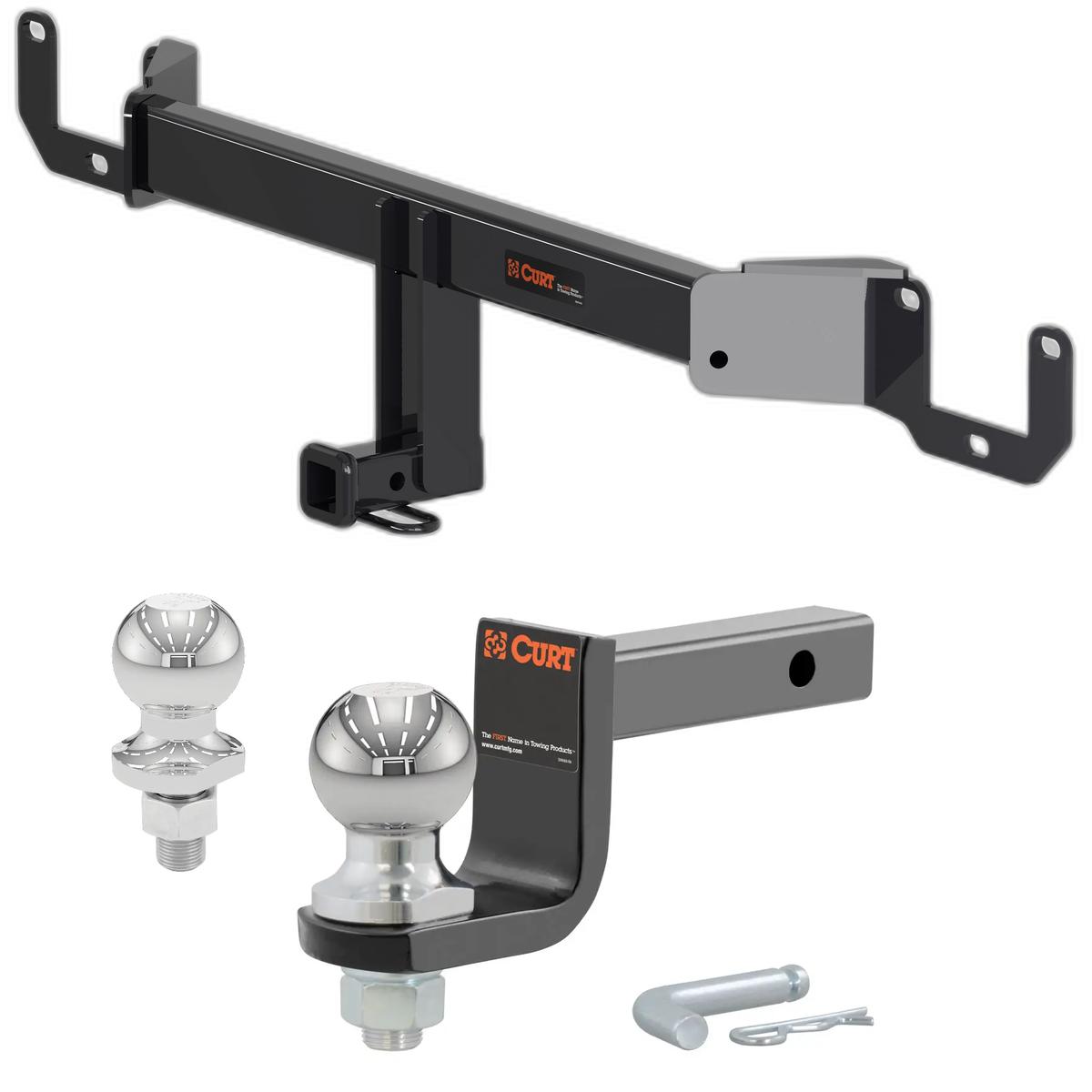 2017-2019 Chevrolet Cruze Sedan, Diesel Class 1 Trailer Hitch, 1-1/4" Receiver + 2" Ball + 1-7/8" Ball Kit thumbnail 0