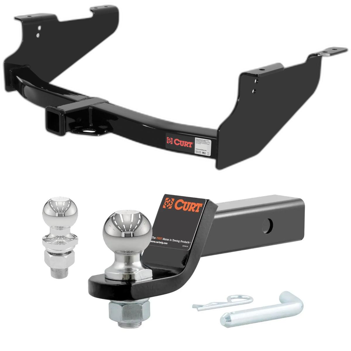 2004-2008 Dodge Ram 1500 Excluding factory receiver CURT Class 3 Trailer Hitch, 2" Receiver + 2" Ball + 1-7/8" Ball Kit thumbnail 0