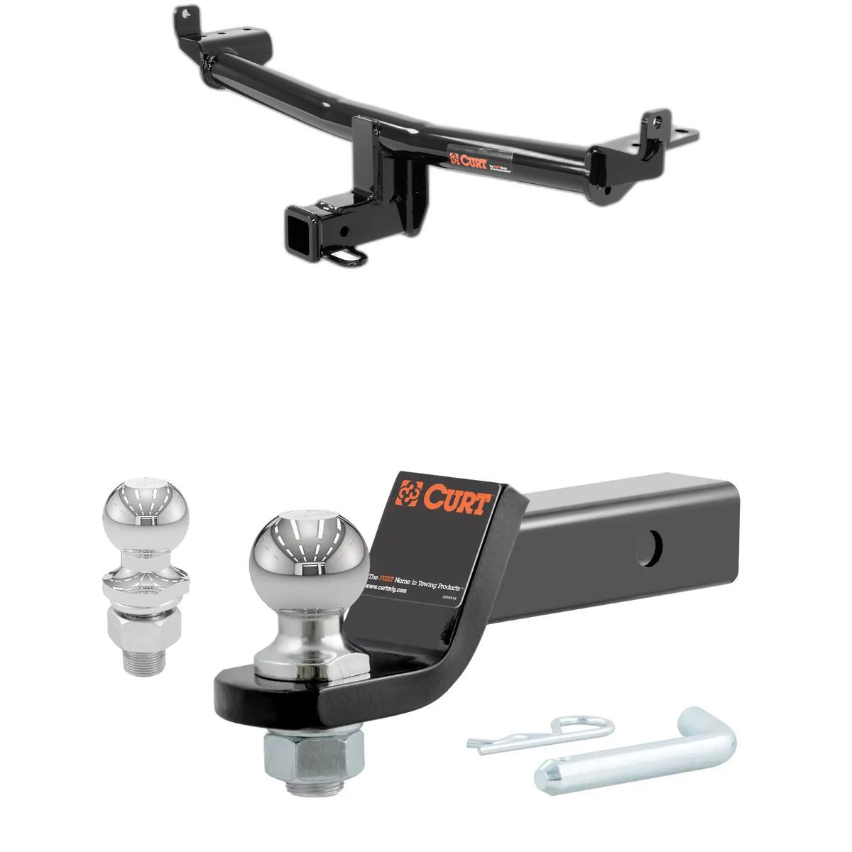2015-2018 Audi Q3 All CURT Class 3 Trailer Hitch, 2" Receiver + 2" Ball + 1-7/8" Ball Kit thumbnail 0