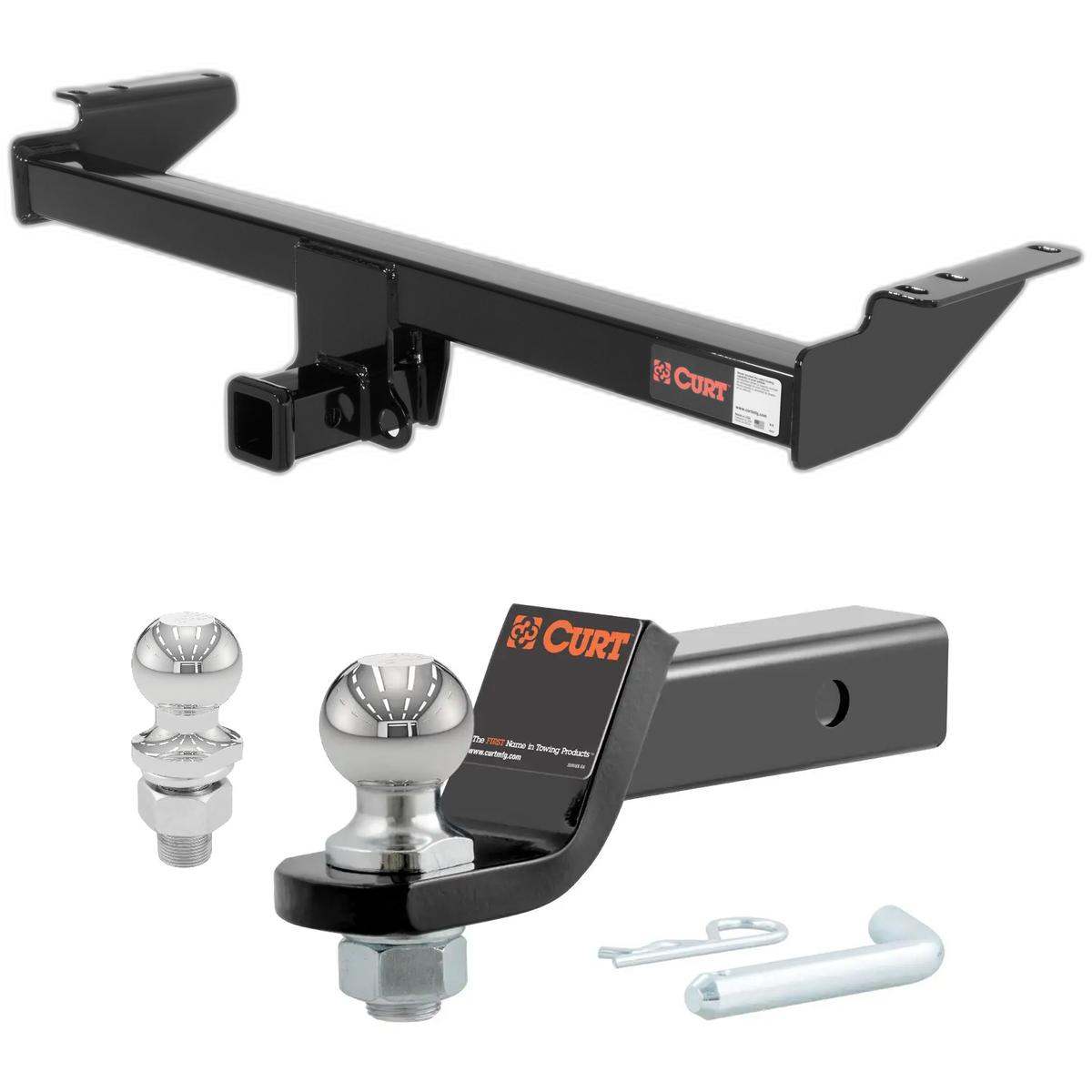 2003-2014 Volvo XC90 All CURT Class 3 Trailer Hitch, 2" Receiver + 2" Ball + 1-7/8" Ball Kit thumbnail 0