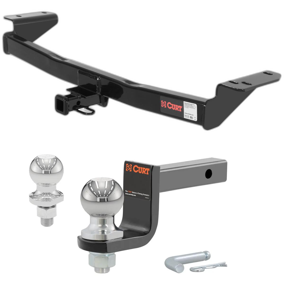 2010-2015 Hyundai Tucson SUV Class 2 Trailer Hitch, 1-1/4" Receiver + 2" Ball + 1-7/8" Ball Kit thumbnail 0