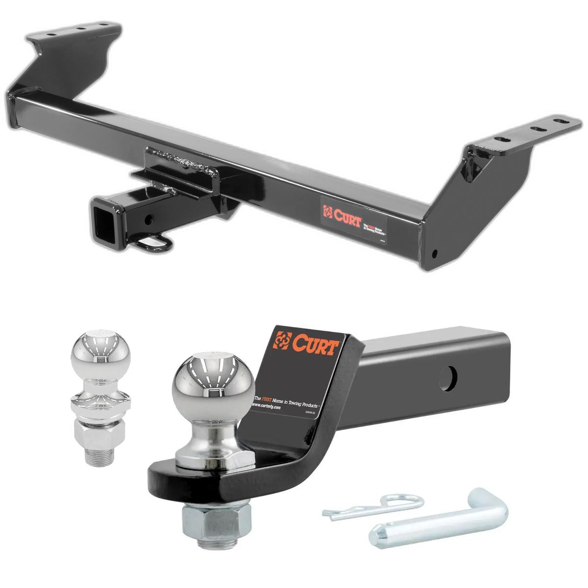2012-2018 Ford Ranger All CURT Class 3 Trailer Hitch, 2" Receiver + 2" Ball + 1-7/8" Ball Kit thumbnail 0