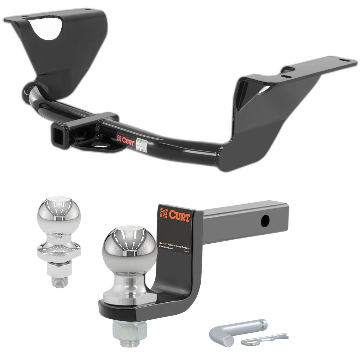 2010-2014 Subaru Legacy Sedan Class 2 Trailer Hitch, 1-1/4" Receiver + 2" Ball + 1-7/8" Ball Kit thumbnail 0