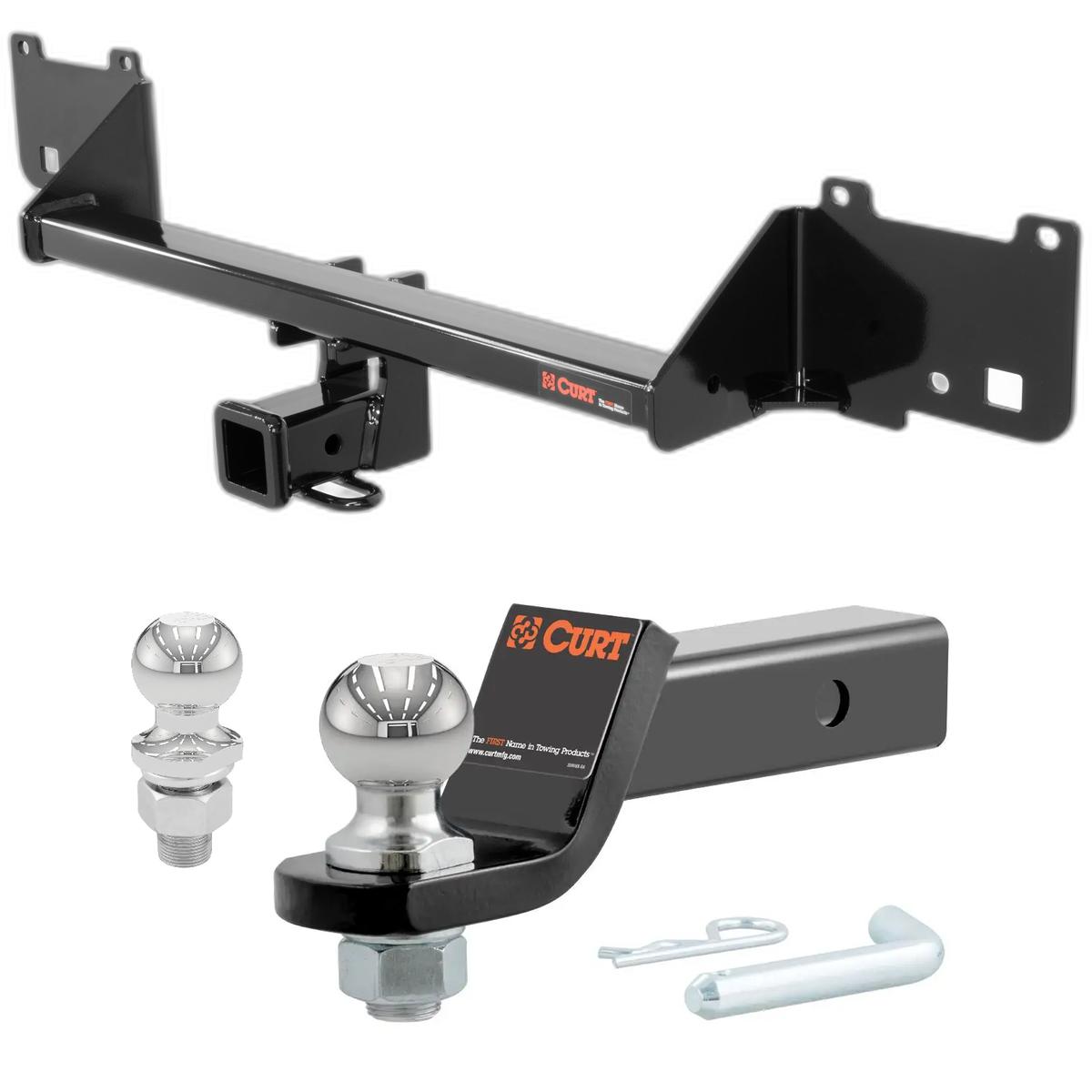 2015-2022 Ram ProMaster City All CURT Class 3 Trailer Hitch, 2" Receiver + 2" Ball + 1-7/8" Ball Kit thumbnail 0