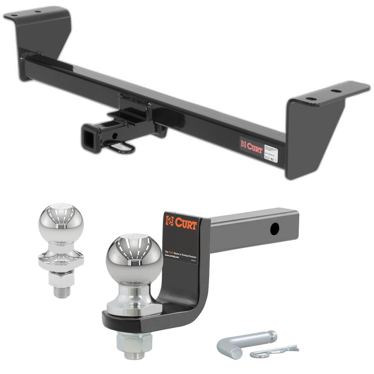 2011-2013 Scion tC All Class 1 Trailer Hitch, 1-1/4" Receiver + 2" Ball + 1-7/8" Ball Kit thumbnail 0