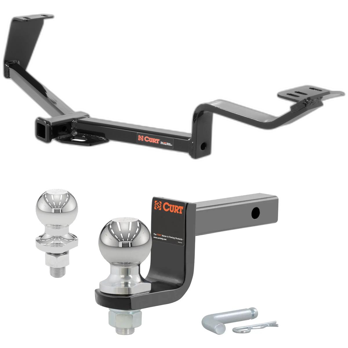 2006-2011 Acura CSX All Class 1 Trailer Hitch, 1-1/4" Receiver + 2" Ball + 1-7/8" Ball Kit thumbnail 0