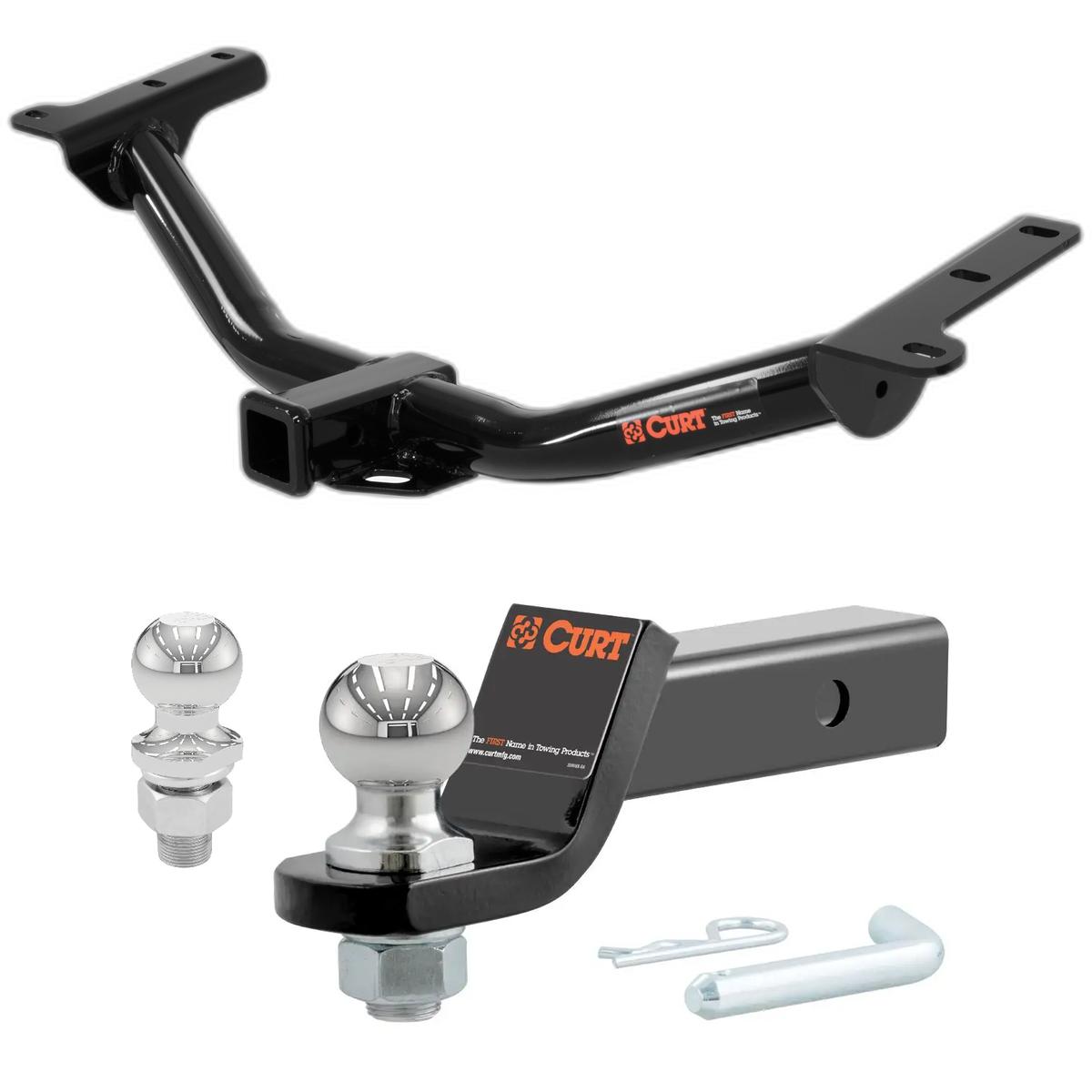 2009-2020 Dodge Journey All CURT Class 3 Trailer Hitch, 2" Receiver + 2" Ball + 1-7/8" Ball Kit thumbnail 0