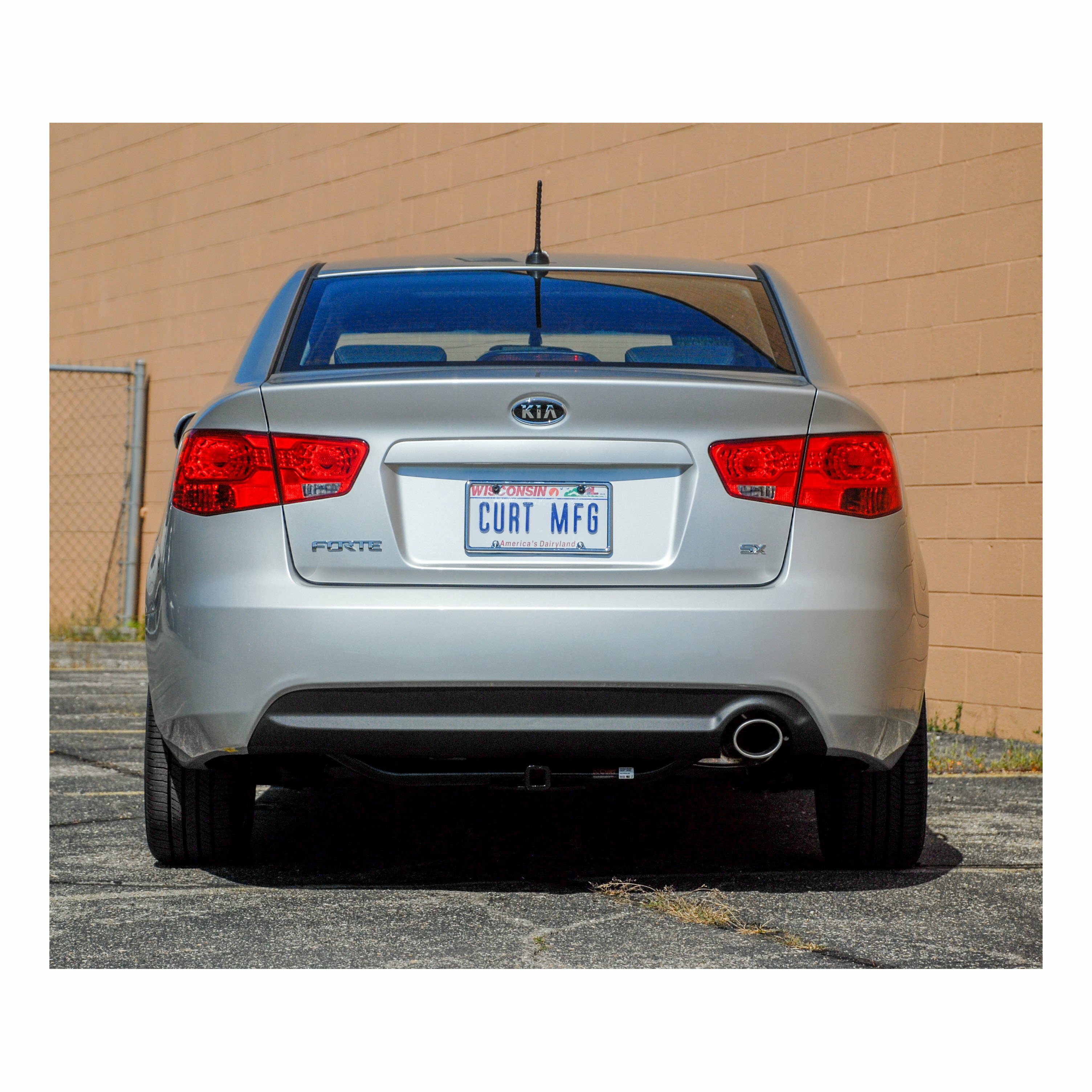2010-2013 Kia Forte Sedan Class 1 Trailer Hitch, 1-1/4" Receiver + 2" Ball + 1-7/8" Ball Kit thumbnail 4