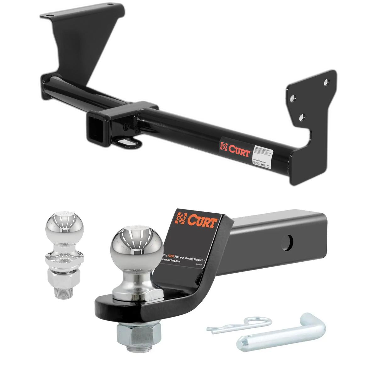 2008-2015 Land Rover LR2 All CURT Class 3 Trailer Hitch, 2" Receiver + 2" Ball + 1-7/8" Ball Kit thumbnail 0