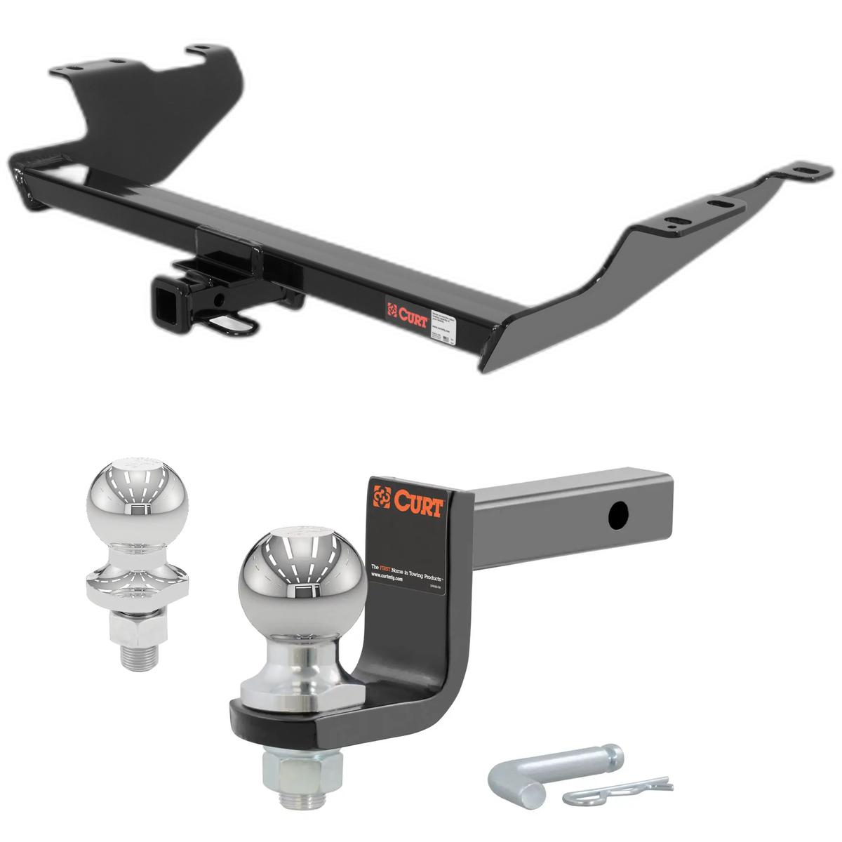 2008-2015 Scion xB All Class 2 Trailer Hitch, 1-1/4" Receiver + 2" Ball + 1-7/8" Ball Kit thumbnail 0