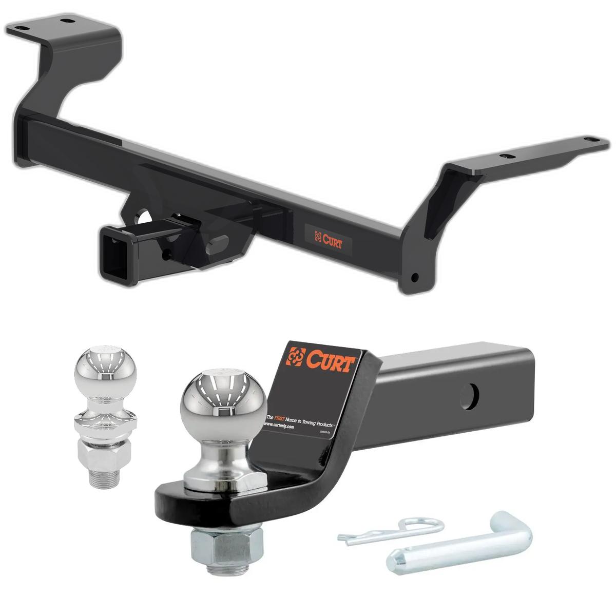 2021-2025 Lincoln Corsair PHEV Class 3 Trailer Hitch, 2" Receiver + 2" Ball + 1-7/8" Ball Kit thumbnail 0
