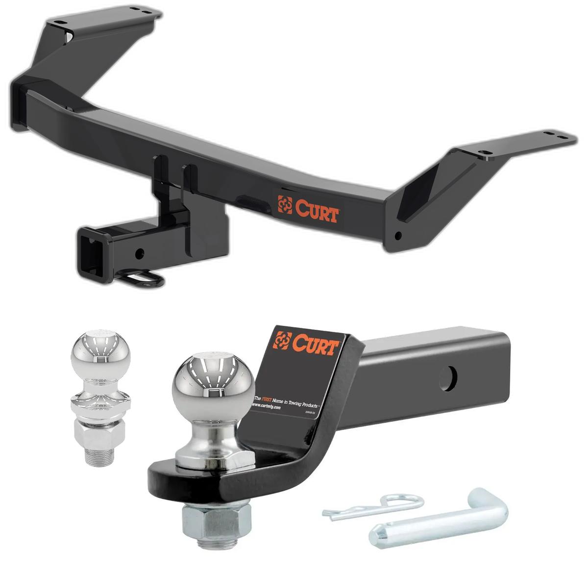 2023-2025 Toyota Crown All CURT Class 3 Trailer Hitch, 2" Receiver + 2" Ball + 1-7/8" Ball Kit thumbnail 0