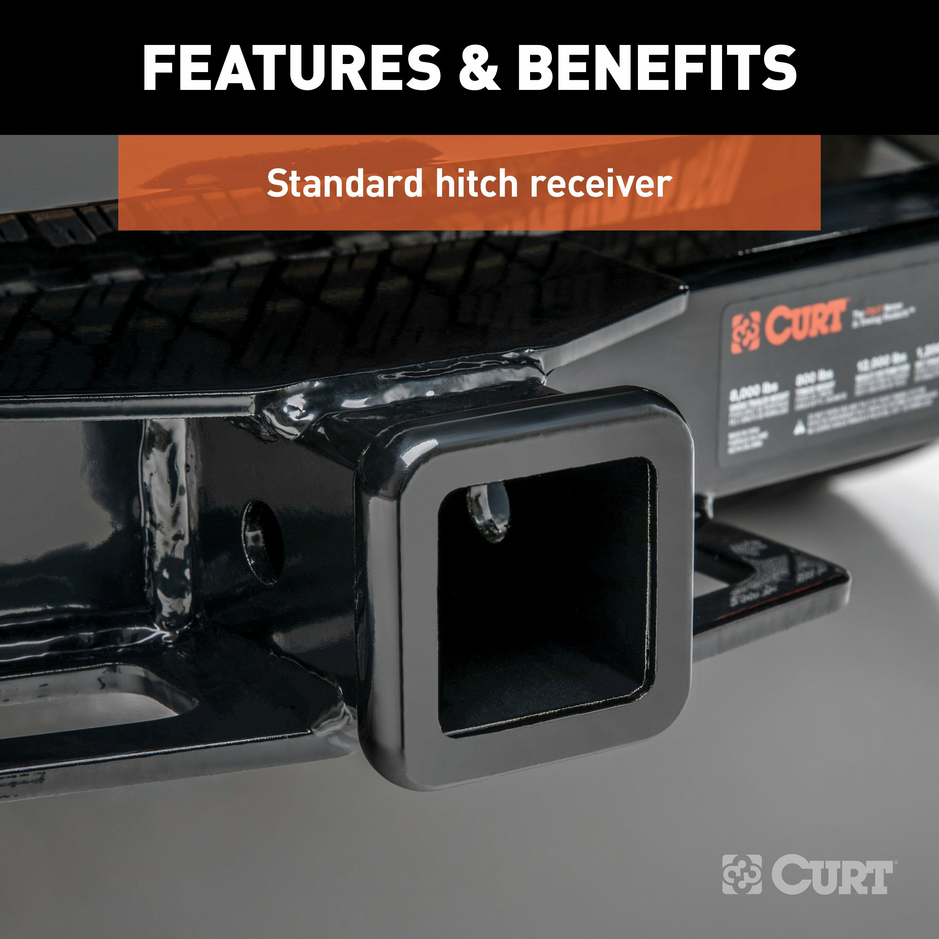 2022-2025 Toyota Tundra Excluding factory receiver CURT Class 4 Trailer Hitch, 2" Receiver + 2" Ball + 1-7/8" Ball Kit thumbnail 3
