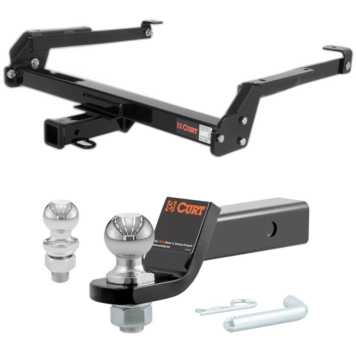 1986-1994 Nissan D21 All CURT Class 3 Trailer Hitch, 2" Receiver + 2" Ball + 1-7/8" Ball Kit thumbnail 0