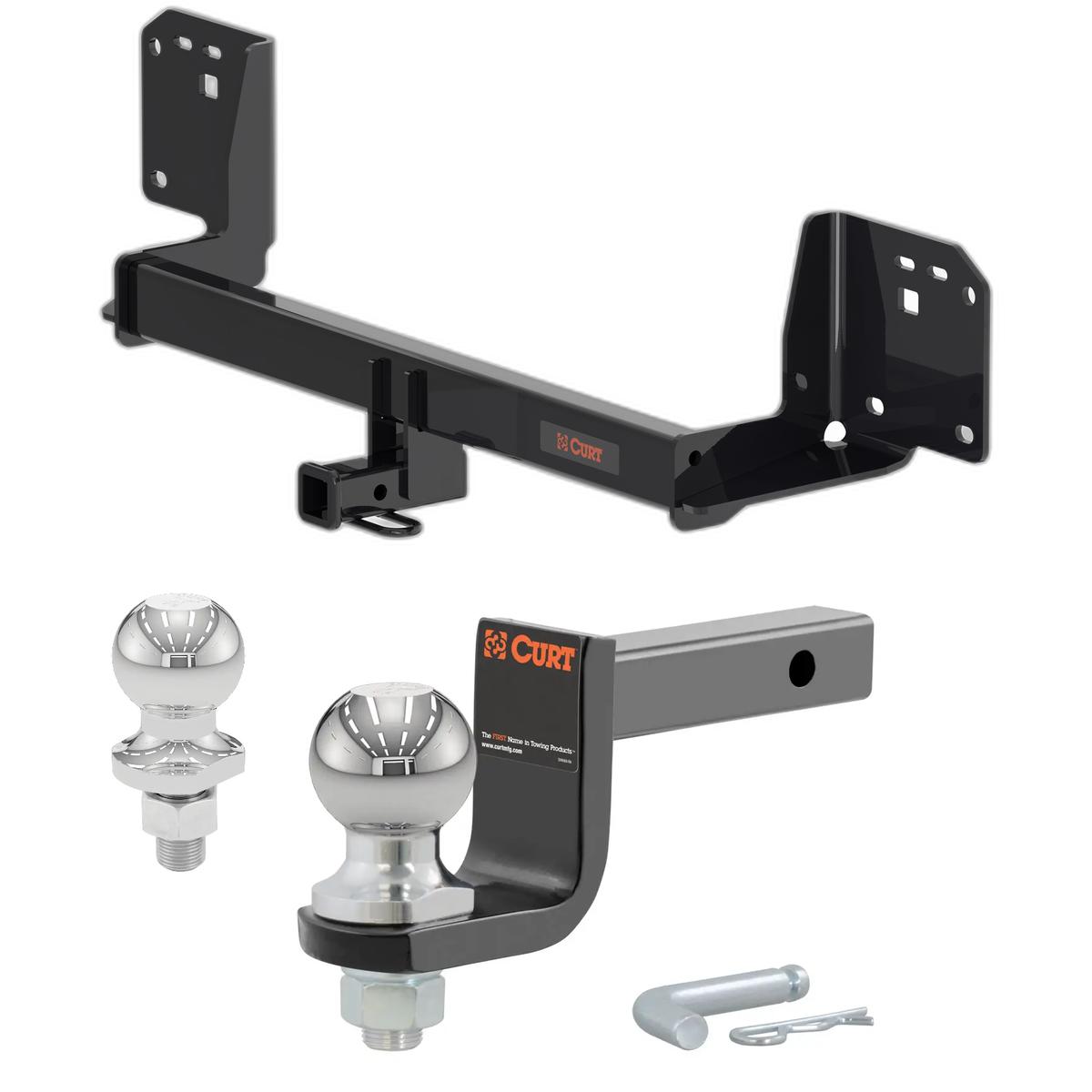 2023-2025 Toyota Prius Prime All Class 1 Trailer Hitch, 1-1/4" Receiver + 2" Ball + 1-7/8" Ball Kit thumbnail 0