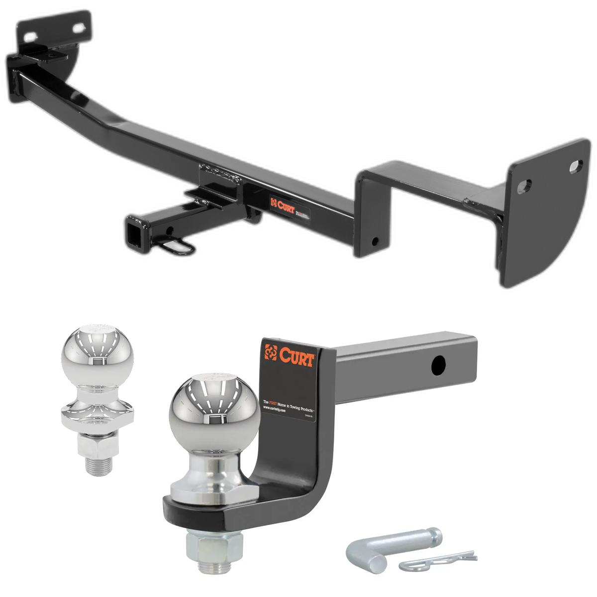 2014-2017 Kia Soul All Class 1 Trailer Hitch, 1-1/4" Receiver + 2" Ball + 1-7/8" Ball Kit thumbnail 0