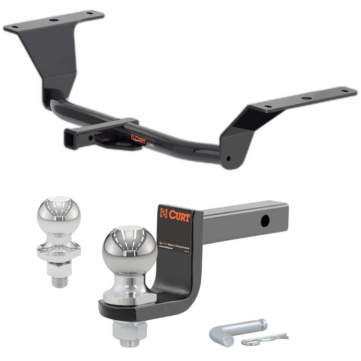 2021-2025 Hyundai Elantra Excluding N, N Line, or Hybrid Class 1 Hitch, 1-1/4" Receiver + 2" Ball + 1-7/8" Ball Kit thumbnail 0