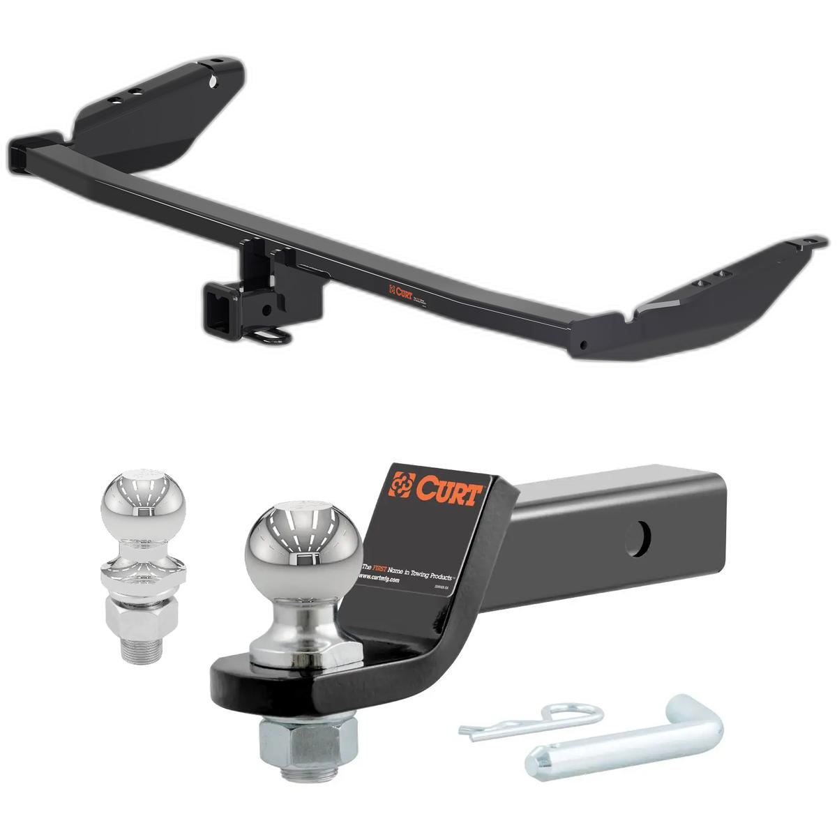 2011-2020 Toyota Sienna All CURT Class 3 Trailer Hitch, 2" Receiver + 2" Ball + 1-7/8" Ball Kit thumbnail 0