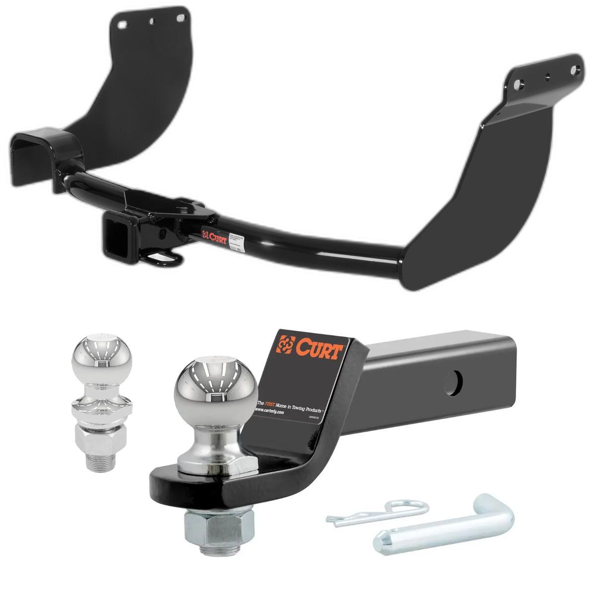 2010-2013 Ford Transit Connect All CURT Class 3 Trailer Hitch, 2" Receiver + 2" Ball + 1-7/8" Ball Kit thumbnail 0