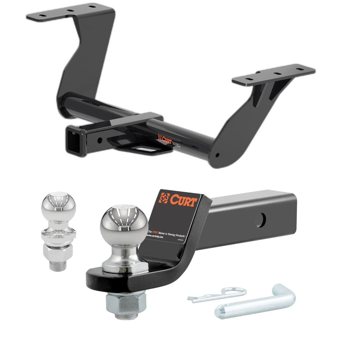 2019-2025 Subaru Forester All CURT Class 3 Trailer Hitch, 2" Receiver + 2" Ball + 1-7/8" Ball Kit thumbnail 0
