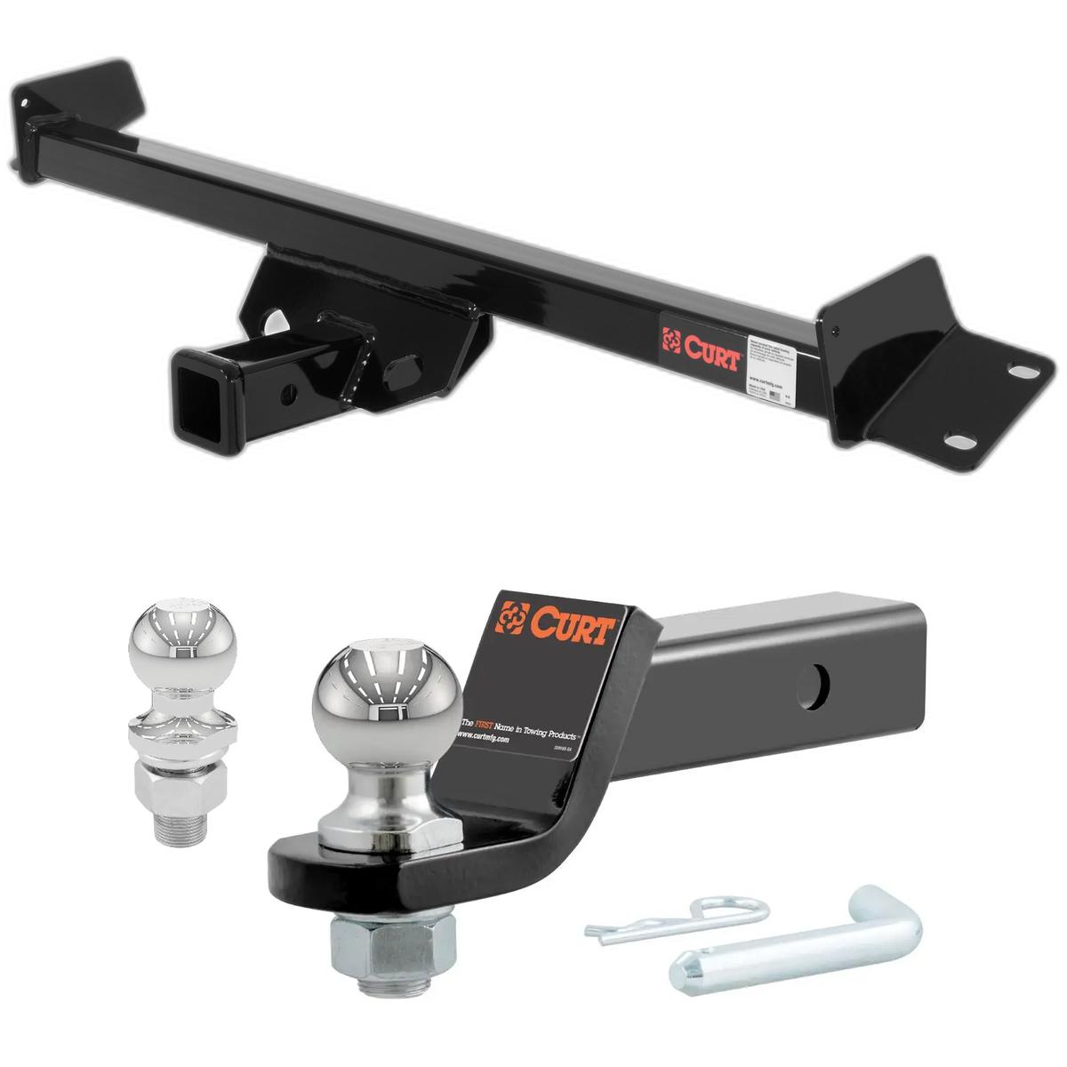 1998-2003 Toyota Sienna All CURT Class 3 Trailer Hitch, 2" Receiver + 2" Ball + 1-7/8" Ball Kit thumbnail 0