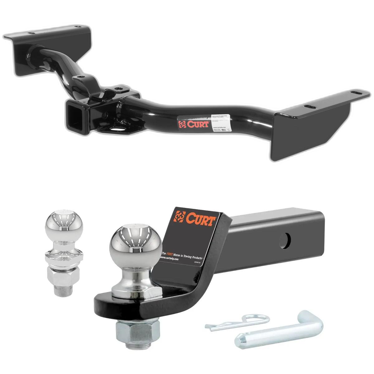 2003-2006 Cadillac Escalade EXT All CURT Class 3 Trailer Hitch, 2" Receiver + 2" Ball + 1-7/8" Ball Kit thumbnail 0