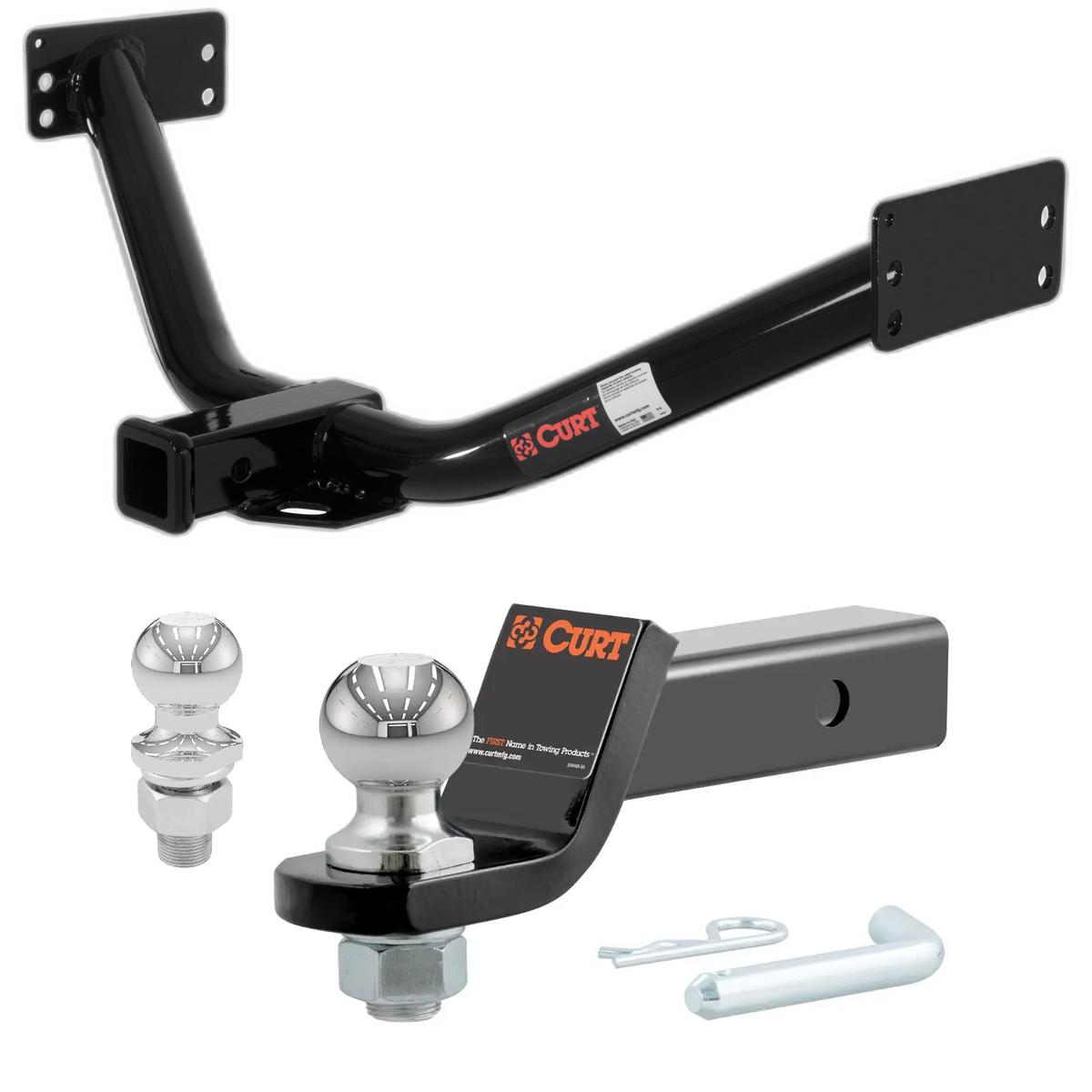 2007-2013 Acura MDX Without Full Size Spare CURT Class 3 Trailer Hitch, 2" Receiver + 2" Ball + 1-7/8" Ball Kit thumbnail 0
