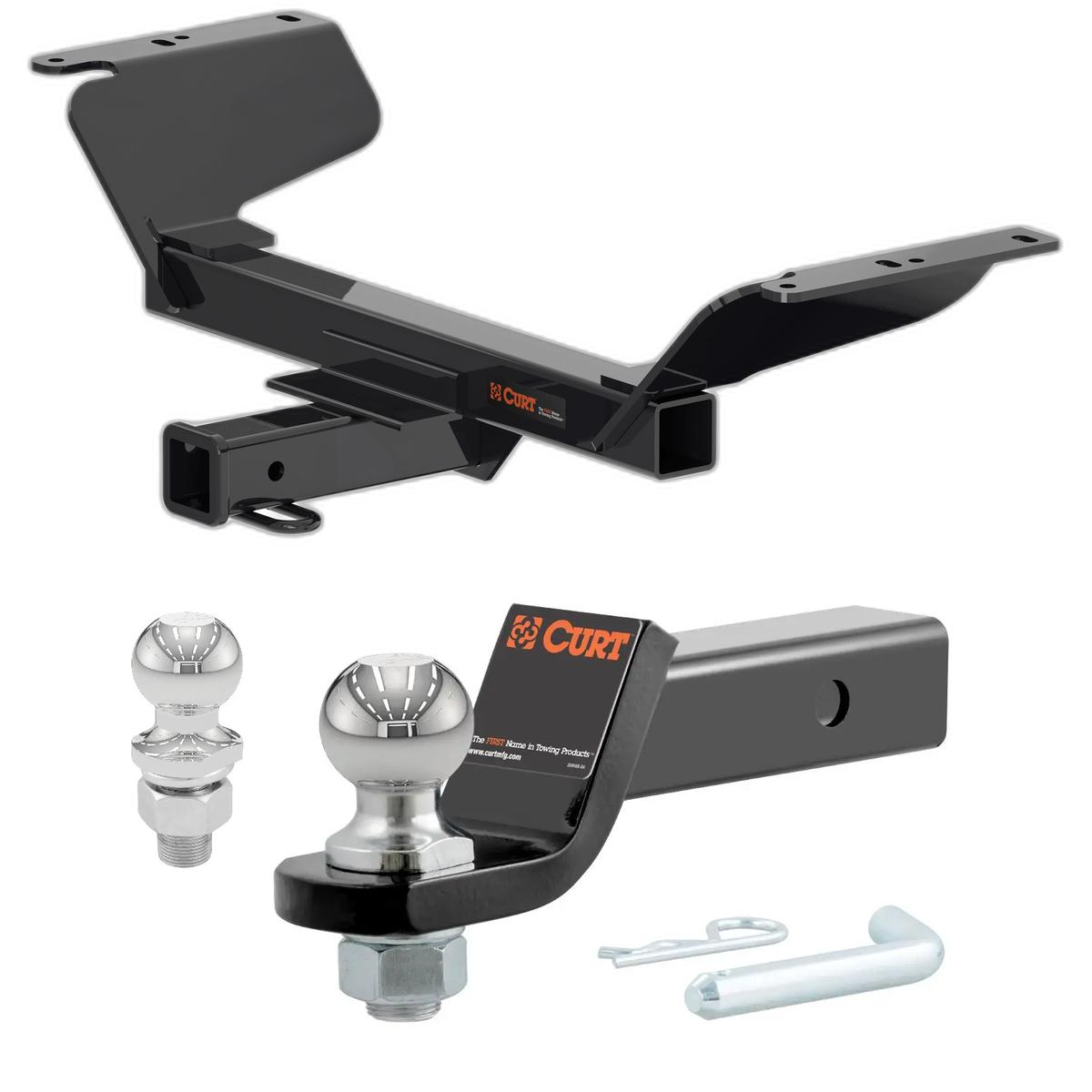 2018-2025 GMC Terrain Excluding Diesel CURT Class 3 Trailer Hitch, 2" Receiver + 2" Ball + 1-7/8" Ball Kit thumbnail 0