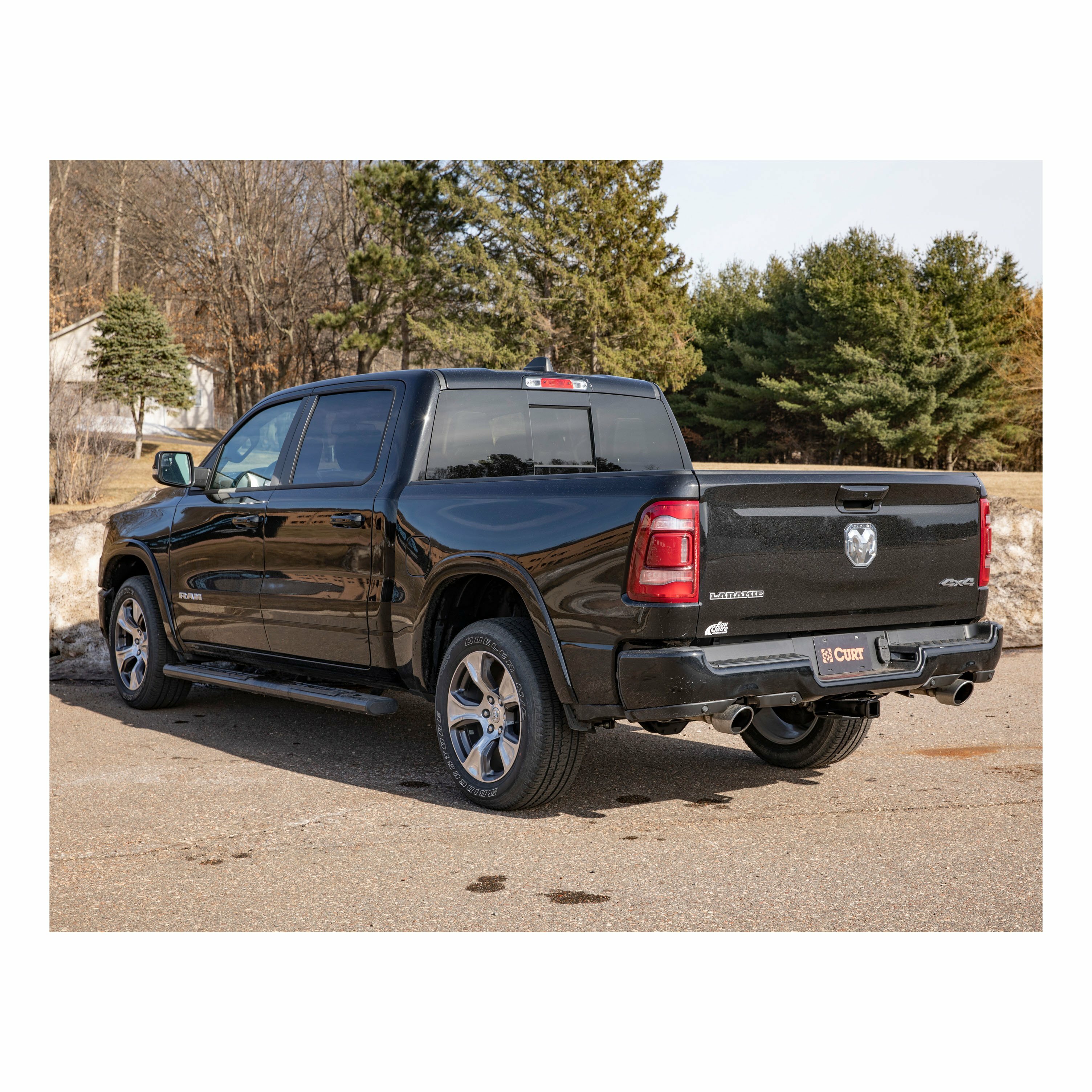 2019-2025 Ram 1500 All Xtra Duty CURT Class 5 Trailer Hitch, 2" Receiver + 2" Ball + 1-7/8" Ball Kit thumbnail 1