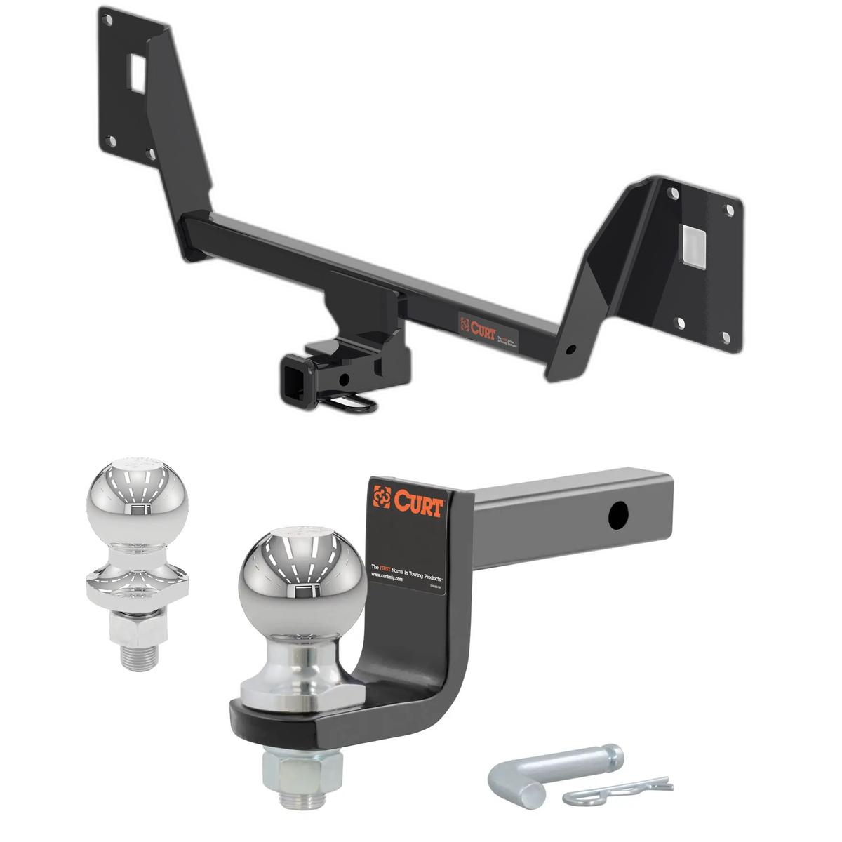 2015-2019 Volkswagen Golf R All Class 1 Hitch, 1-1/4" Receiver + 2" Ball + 1-7/8" Ball Kit thumbnail 0