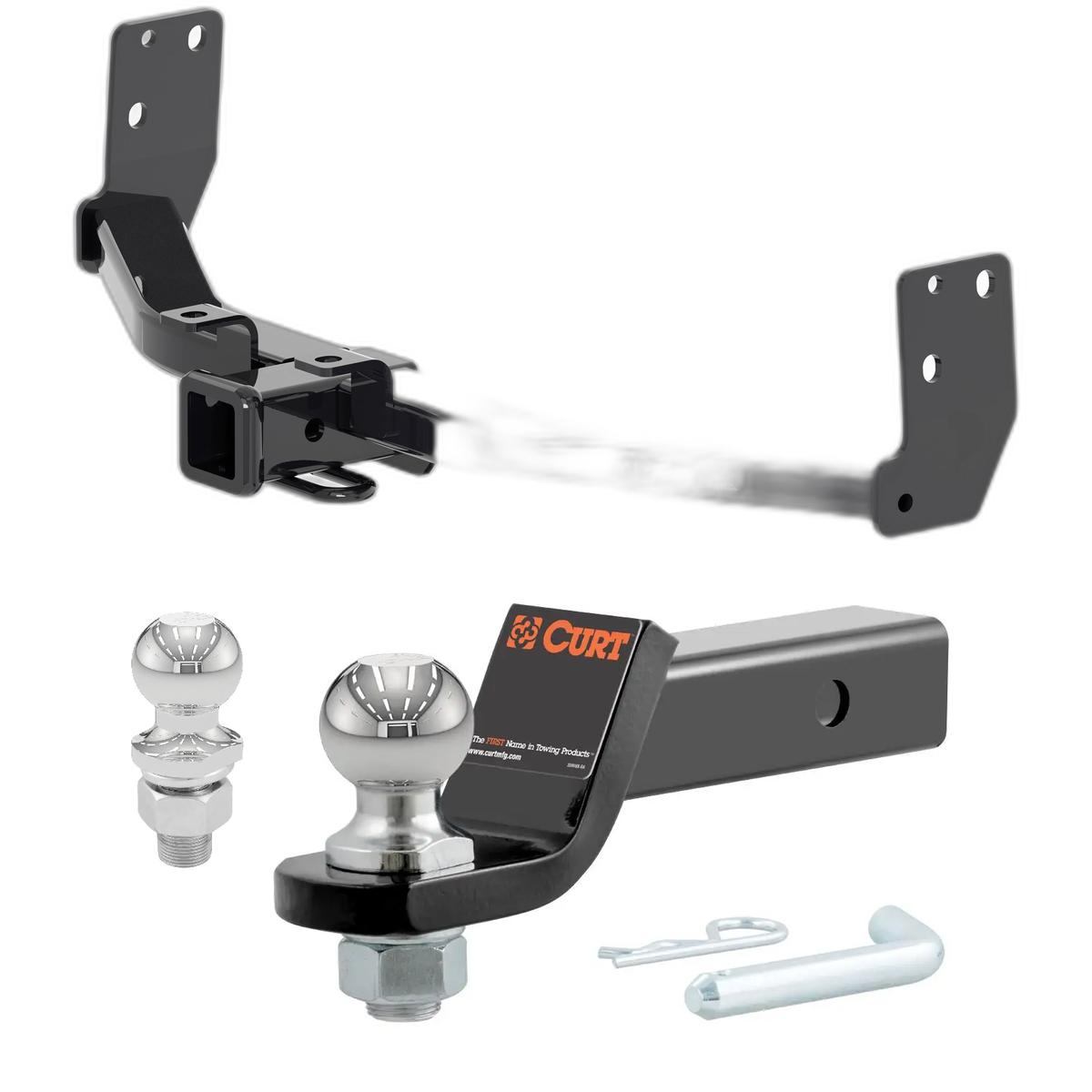 2010-2016 Cadillac SRX All CURT Class 3 Trailer Hitch, 2" Receiver + 2" Ball + 1-7/8" Ball Kit thumbnail 0