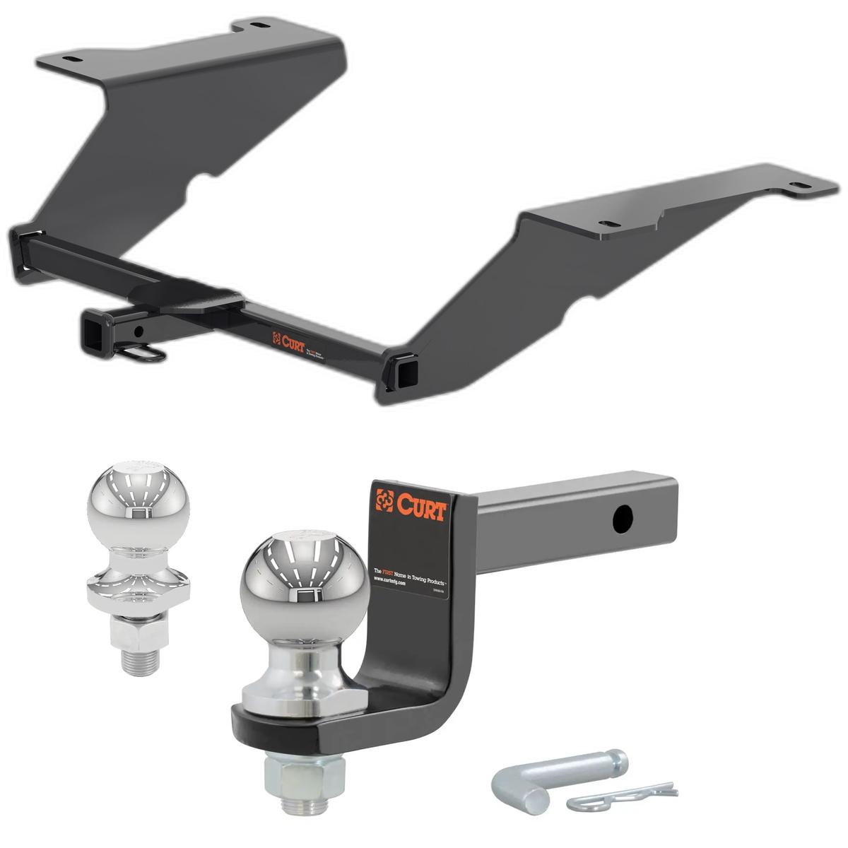 2020-2023 Hyundai Sonata Excluding Hybrid Class 1 Trailer Hitch, 1-1/4" Receiver + 2" Ball + 1-7/8" Ball Kit thumbnail 0
