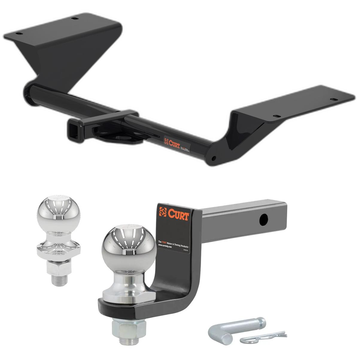 2018-2022 Honda Accord Excluding Hybrid Class 1 Trailer Hitch, 1-1/4" Receiver + 2" Ball + 1-7/8" Ball Kit thumbnail 0