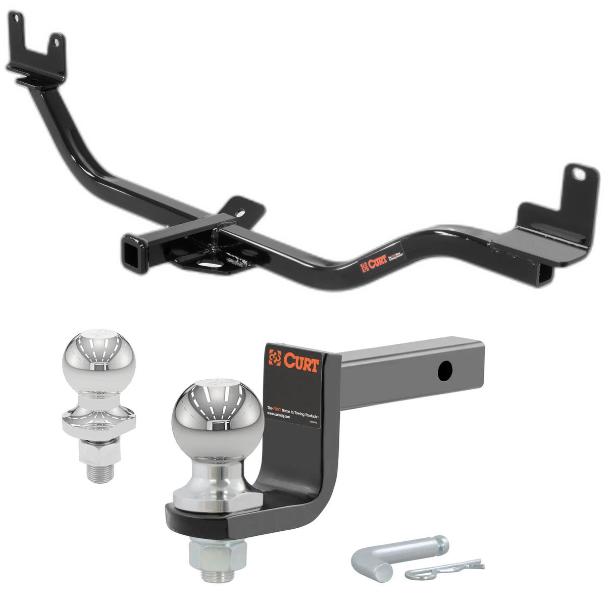 2013-2017 Hyundai Elantra GT Base Class 1 Trailer Hitch, 1-1/4" Receiver + 2" Ball + 1-7/8" Ball Kit thumbnail 0