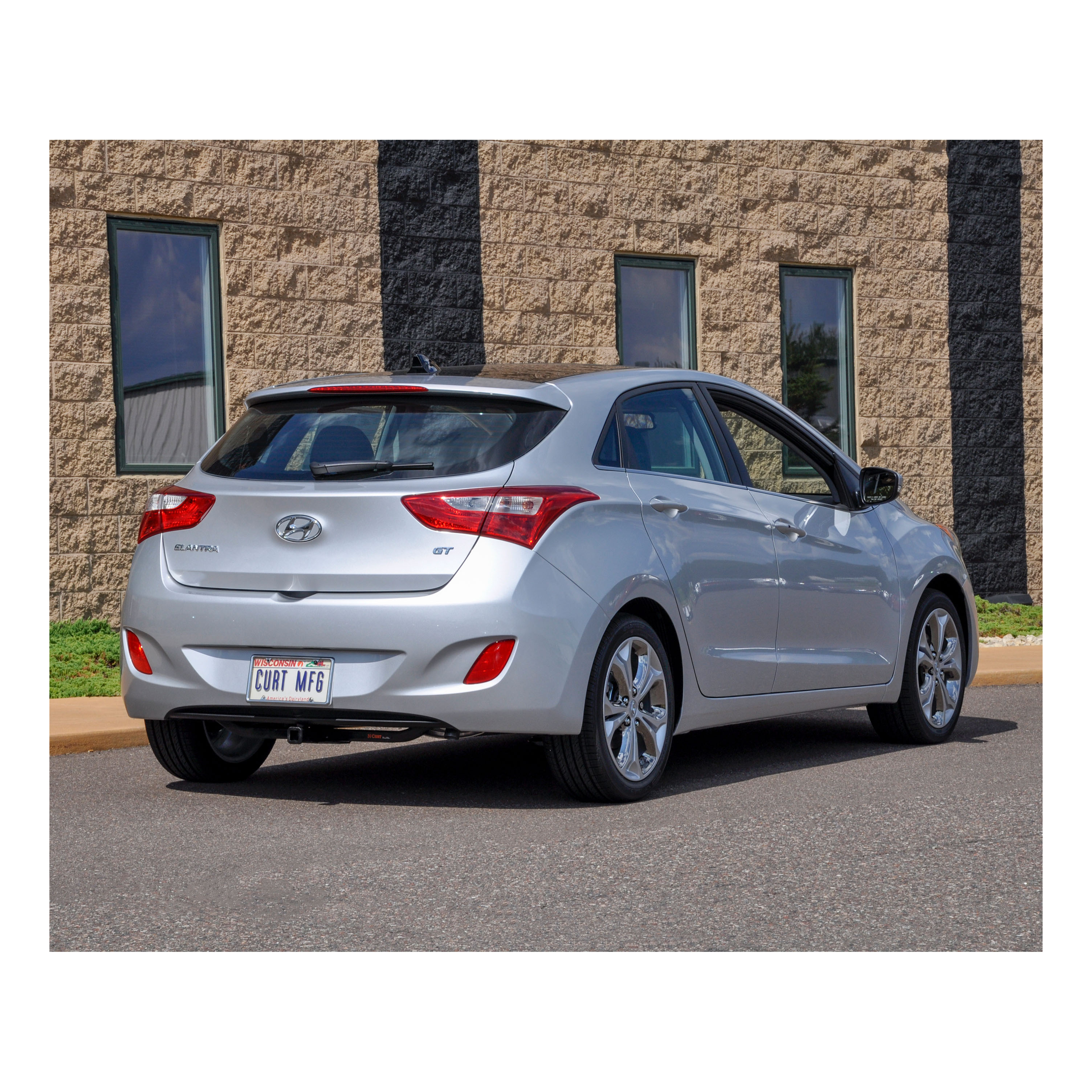 2013-2017 Hyundai Elantra GT Base Class 1 Trailer Hitch, 1-1/4" Receiver + 2" Ball + 1-7/8" Ball Kit thumbnail 2