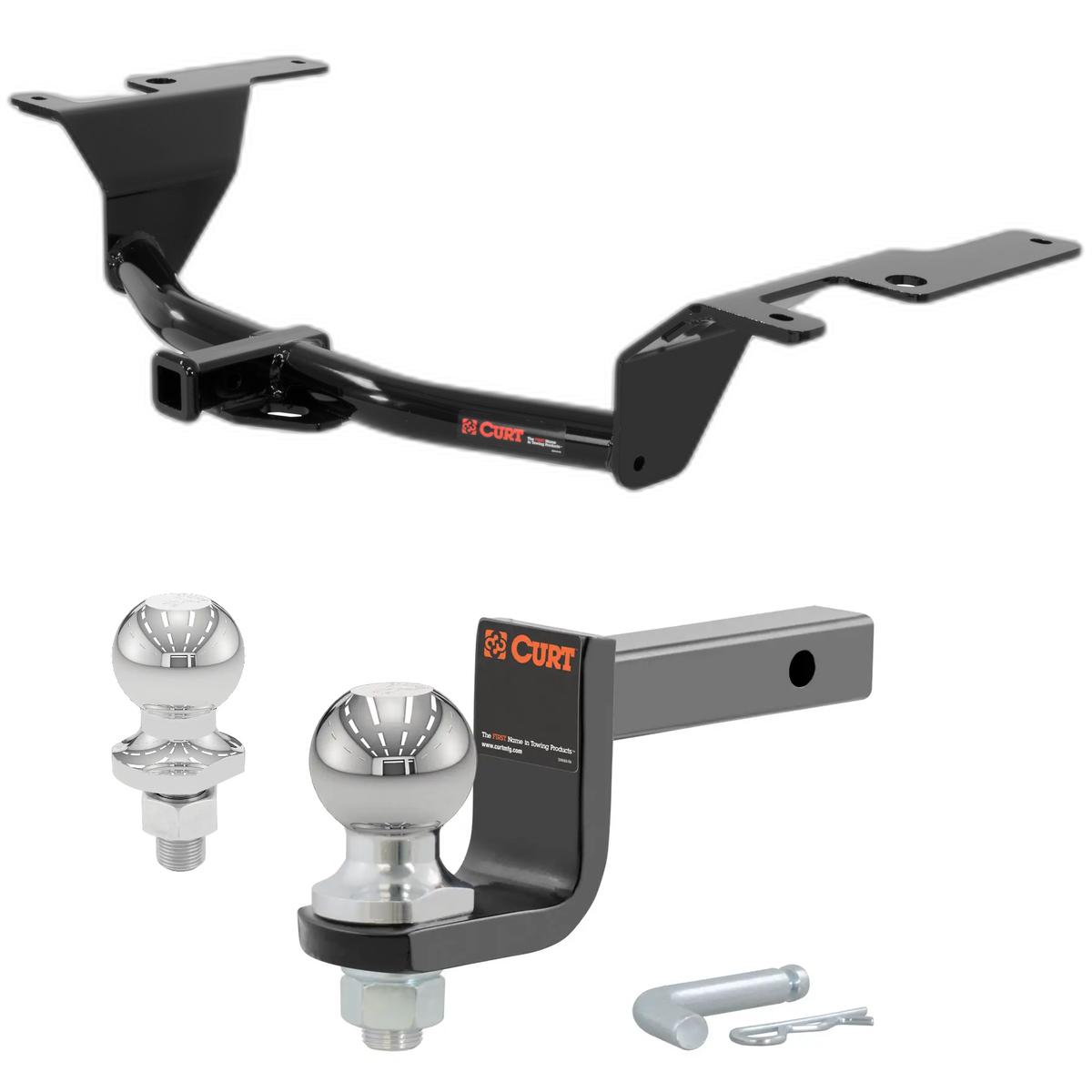 2016 Scion iA All Class 1 Trailer Hitch, 1-1/4" Receiver + 2" Ball + 1-7/8" Ball Kit thumbnail 0