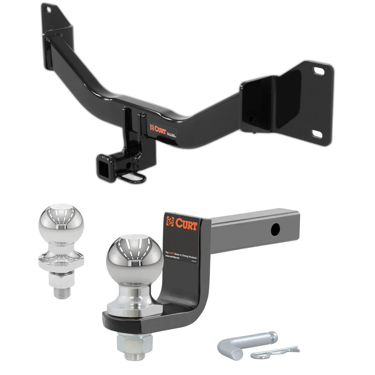 2015-2016 BMW 228i xDrive All Class 1 Trailer Hitch, 1-1/4" Receiver + 2" Ball + 1-7/8" Ball Kit thumbnail 0