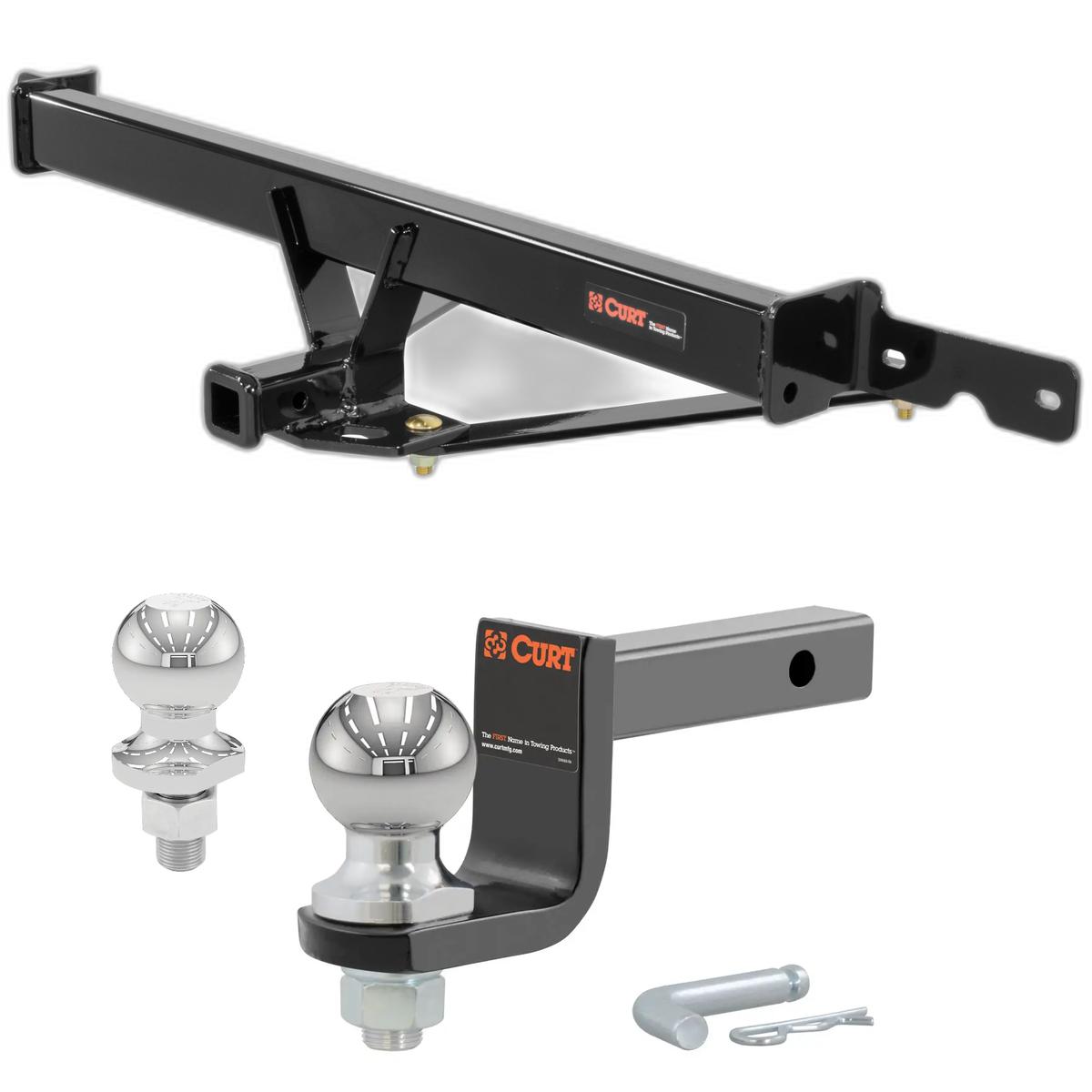2015 Volkswagen Jetta TDI Class 1 Trailer Hitch, 1-1/4" Receiver + 2" Ball + 1-7/8" Ball Kit thumbnail 0