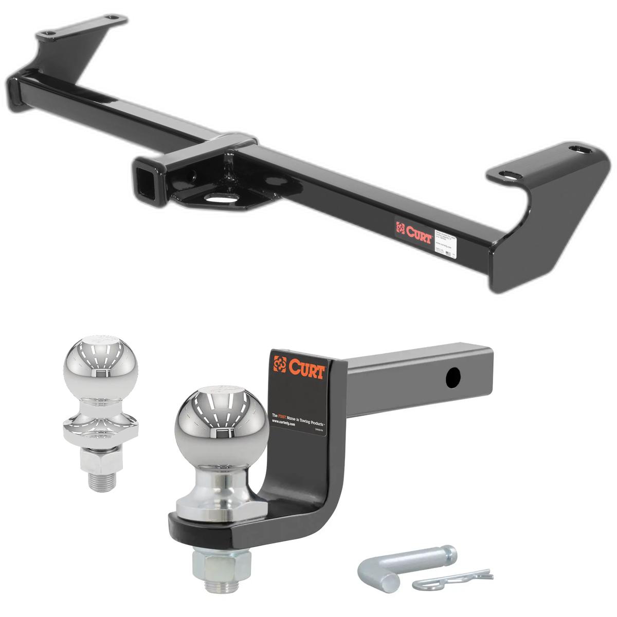 1998 Chevrolet Tracker All Class 1 Trailer Hitch, 1-1/4" Receiver + 2" Ball + 1-7/8" Ball Kit thumbnail 0