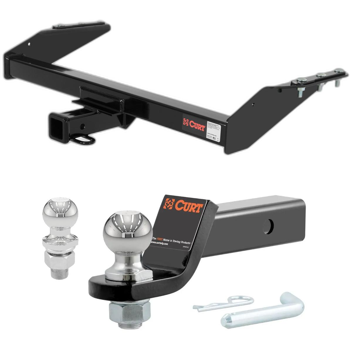 2000-2004 Nissan Frontier 2-Door Short Box CURT Class 3 Trailer Hitch, 2" Receiver + 2" Ball + 1-7/8" Ball Kit thumbnail 0