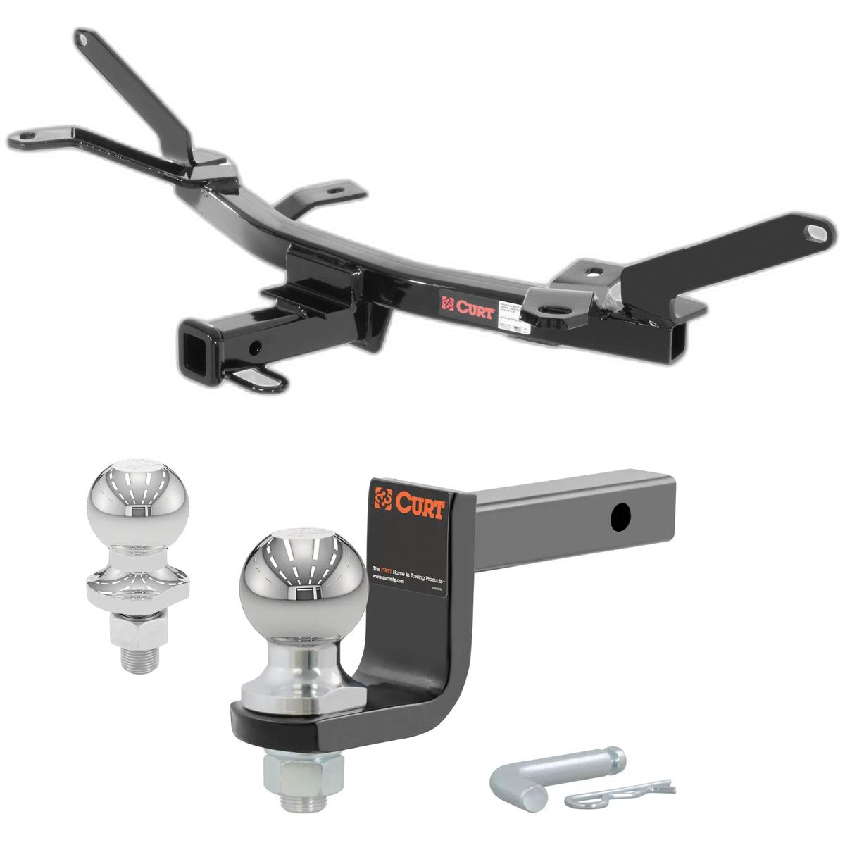 2007-2009 Lincoln MKZ All Class 1 Hitch, 1-1/4" Receiver + 2" Ball + 1-7/8" Ball Kit thumbnail 0