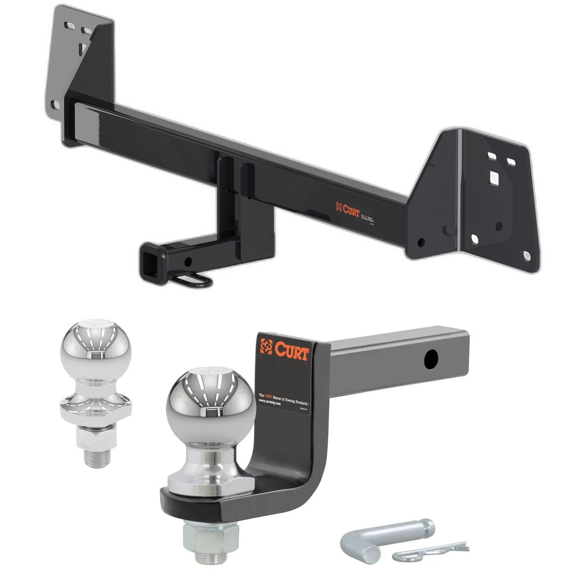 2017-2022 Toyota Prius Prime All Class 1 Trailer Hitch, 1-1/4" Receiver + 2" Ball + 1-7/8" Ball Kit thumbnail 0