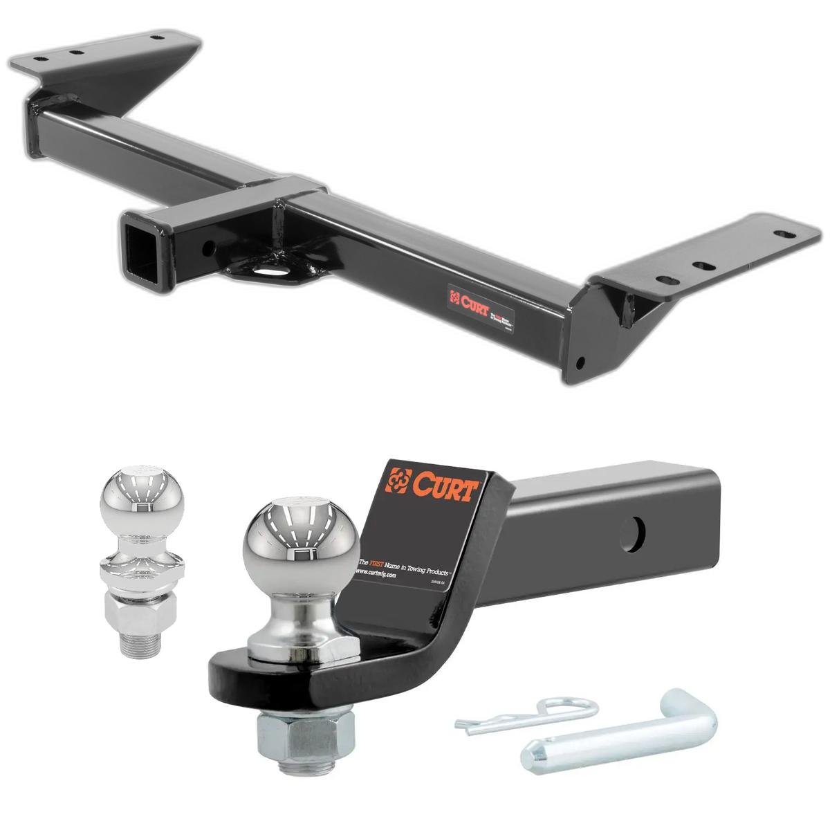 2017-2019 Cadillac XT5 Excluding Platinum CURT Class 3 Trailer Hitch, 2" Receiver + 2" Ball + 1-7/8" Ball Kit thumbnail 0